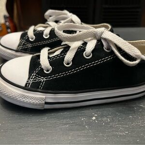 Converse Infant All Stars Black and White Sneakers